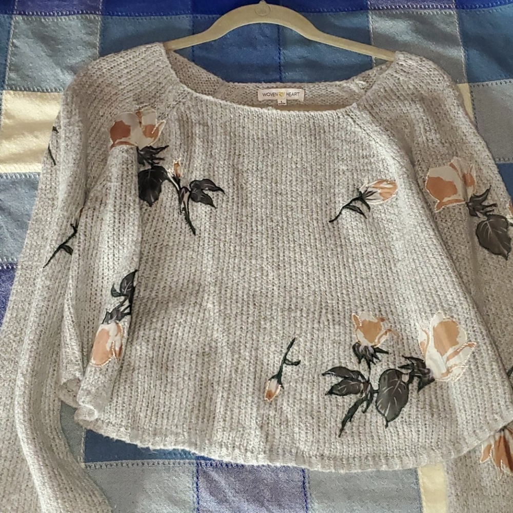 Cropped Knitted Sweater